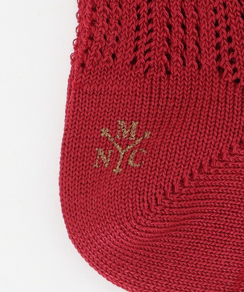 MARCOMONDE（マルコモンド）の「＜MARCOMONDE＞Eyelet ソックス（ソックス/靴下・レディース・ホワイト/レッド/ブラック・FREE）」の5枚目の写真