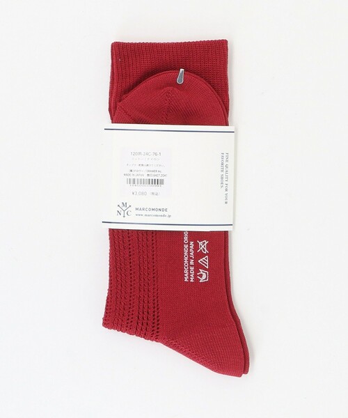 MARCOMONDE（マルコモンド）の「＜MARCOMONDE＞Eyelet ソックス（ソックス/靴下・レディース・ホワイト/レッド/ブラック・FREE）」の14枚目の写真