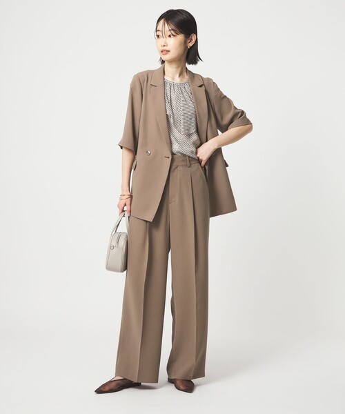 size SHORT/TALLあり］エアシカル タック パンツ 接触冷感 通気性