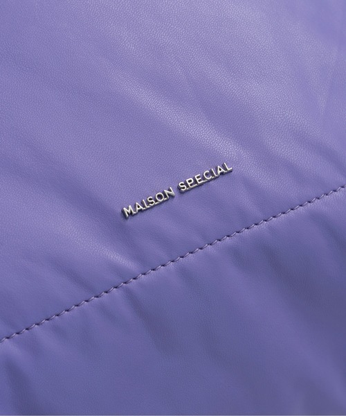MAISON SPECIAL(メゾンスペシャル)の「Vegan Leather Big Pillow Bag/ヴィーガンレザービッグピローバッグ(ショルダーバッグ・レディース・シルバー/パープル/アイボリー/ブラック・FREE)」の20枚目の写真