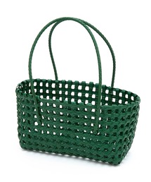 an meets zakka（アンミツザッカ）の「an meets zakka ブロック格子編みソフトプラスチックカゴバッグ（かごバッグ）」