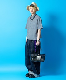 an meets zakka（アンミツザッカ）の「an meets zakka カゴトートバッグ（かごバッグ）」