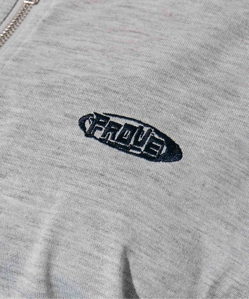 GORGE(ゴージ)の「《ハーフジップ×ワンポイント刺繍》カットソー/ストリート/春夏秋/全3色(Tシャツ/カットソー・レディース・ブラック/オートミール/ネイビー・F)」の7枚目の写真