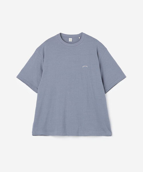 ORCIVAL(オーシバル)の「ORCIVAL | アンイーブンジャージー 刺繍ショートスリーブTシャツ MEN(Tシャツ/カットソー・メンズ・ライトグリーン/オフホワイト/サックスブルー/ブルー系その他5・5/4)」の5枚目の写真