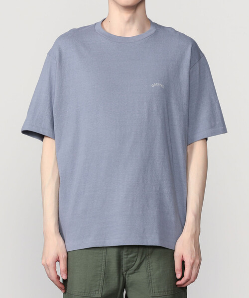 ORCIVAL(オーシバル)の「ORCIVAL | アンイーブンジャージー 刺繍ショートスリーブTシャツ MEN(Tシャツ/カットソー・メンズ・ライトグリーン/オフホワイト/サックスブルー/ブルー系その他5・5/4)」の11枚目の写真