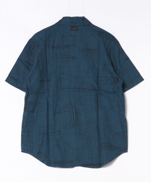 G-STAR(ジースター)の「Festival Relaxed Shirt/マッププリントリラックスシャツ(シャツ/ブラウス・メンズ・ダークネイビー/グリーン系その他・X-SMALL/LARGE/X-LARGE/SMALL/MEDIUM)」の3枚目の写真