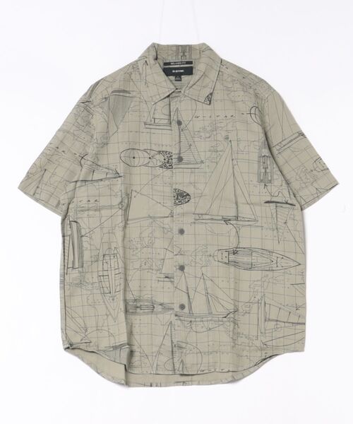 G-STAR(ジースター)の「Festival Relaxed Shirt/マッププリントリラックスシャツ(シャツ/ブラウス・メンズ・ダークネイビー/グリーン系その他・X-SMALL/LARGE/X-LARGE/SMALL/MEDIUM)」の4枚目の写真