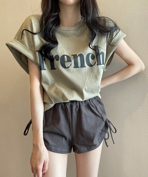 SallyLunn(サリーラン)の「【大人カジュアル】ワンポイントプリントTシャツ(Tシャツ/カットソー・レディース・ホワイト/ブラック/カーキ・MEDIUM/LARGE)」の14枚目の写真