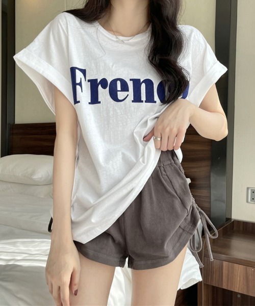 SallyLunn(サリーラン)の「【大人カジュアル】ワンポイントプリントTシャツ(Tシャツ/カットソー・レディース・ホワイト/ブラック/カーキ・MEDIUM/LARGE)」の15枚目の写真
