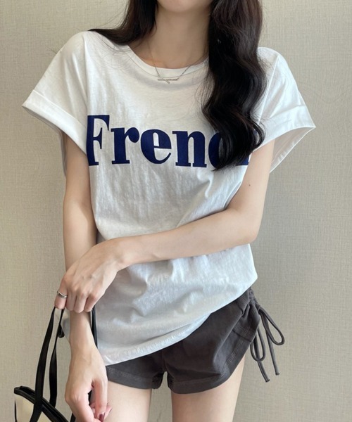 SallyLunn(サリーラン)の「【大人カジュアル】ワンポイントプリントTシャツ(Tシャツ/カットソー・レディース・ホワイト/ブラック/カーキ・MEDIUM/LARGE)」の17枚目の写真