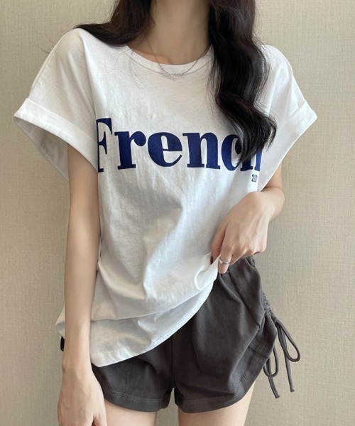 SallyLunn(サリーラン)の「【大人カジュアル】ワンポイントプリントTシャツ(Tシャツ/カットソー・レディース・ホワイト/ブラック/カーキ・MEDIUM/LARGE)」の18枚目の写真