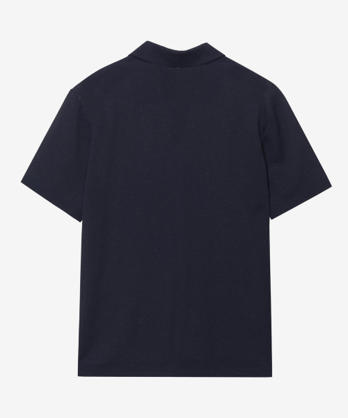 MINDBRIDGE(マインドブリッジ)の「組織変形カラーTシャツ(ポロシャツ・メンズ・ダークネイビー・95/100/105/110)」の3枚目の写真