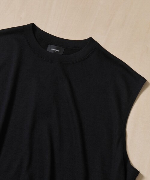 WRAPINKNOT(ラッピンノット)の「【WRAPINKNOT/ラッピンノット】Sleeveless Pullover(Tシャツ/カットソー・メンズ・ブラック・2/3)」の7枚目の写真