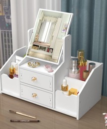 almo（アルモ）の「【Bls】【ZA】【Bling Leads】メイクアップ コスメ収納BOX(BL)（インテリア雑貨）」