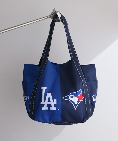 MLB(メジャーリーグベースボール)の「【MLB/メジャーリーグベースボール】アソート ワールドシリーズデザイン トートバッグ(トートバッグ・メンズ・ネイビー系/ブルー系・FREE)」の5枚目の写真