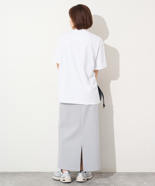 Barbour(バブアー)の「Barbour/バブアー PENSFORD OS T-SHIRT LOGO TEE2(Tシャツ/カットソー・レディース・ネイビー/ホワイト・FREE)」の3枚目の写真