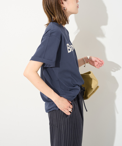 Barbour(バブアー)の「Barbour/バブアー PENSFORD OS T-SHIRT LOGO TEE2(Tシャツ/カットソー・レディース・ネイビー/ホワイト・FREE)」の14枚目の写真