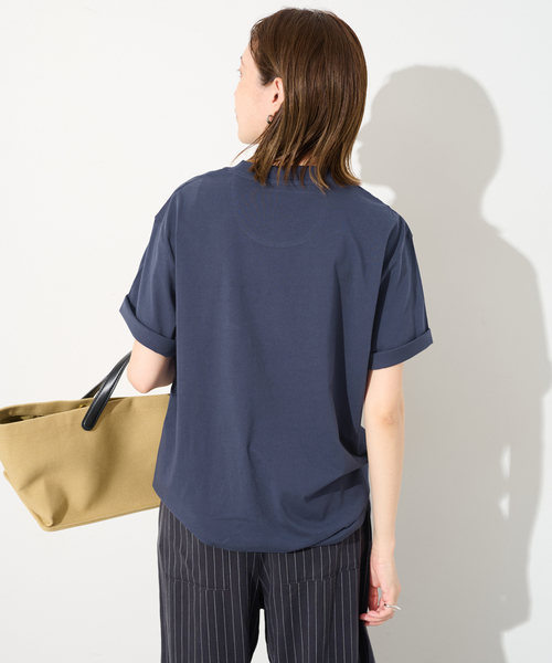 Barbour(バブアー)の「Barbour/バブアー PENSFORD OS T-SHIRT LOGO TEE2(Tシャツ/カットソー・レディース・ネイビー/ホワイト・FREE)」の15枚目の写真