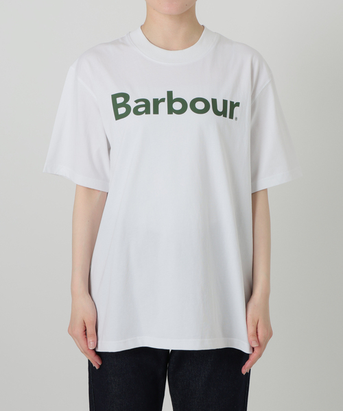 Barbour(バブアー)の「Barbour/バブアー PENSFORD OS T-SHIRT LOGO TEE2(Tシャツ/カットソー・レディース・ネイビー/ホワイト・FREE)」の18枚目の写真