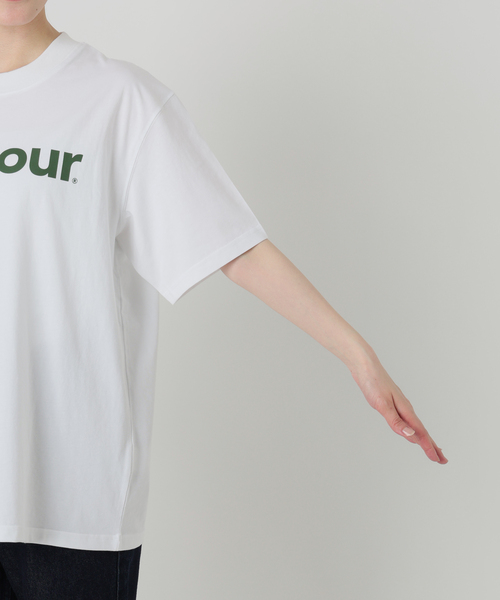 Barbour(バブアー)の「Barbour/バブアー PENSFORD OS T-SHIRT LOGO TEE2(Tシャツ/カットソー・レディース・ネイビー/ホワイト・FREE)」の22枚目の写真