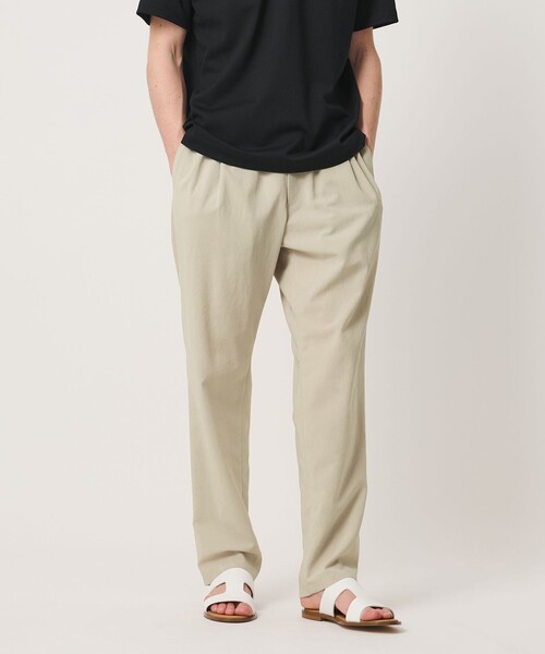 UNITED ARROWS（ユナイテッドアローズ）の「サマーポリエステル ナチュラルポプリン オールギャザー 1プリーツ イージーパンツ（その他パンツ・メンズ・ブラック/ダークグレー/ベージュ・S/L/M/XL）」の3枚目の写真