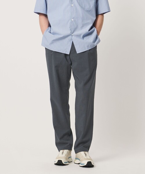 UNITED ARROWS(ユナイテッドアローズ)の「サマーポリエステル ナチュラルポプリン オールギャザー 1プリーツ イージーパンツ(その他パンツ・メンズ・ブラック/ダークグレー/ベージュ・S/L/M/XL)」の7枚目の写真