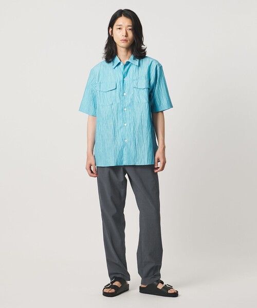 UNITED ARROWS(ユナイテッドアローズ)の「サマーポリエステル ナチュラルポプリン オールギャザー 1プリーツ イージーパンツ(その他パンツ・メンズ・ブラック/ダークグレー/ベージュ・S/L/M/XL)」の10枚目の写真