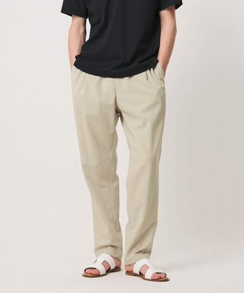 UNITED ARROWS(ユナイテッドアローズ)の「サマーポリエステル ナチュラルポプリン オールギャザー 1プリーツ イージーパンツ(その他パンツ・メンズ・ブラック/ダークグレー/ベージュ・S/L/M/XL)」の11枚目の写真