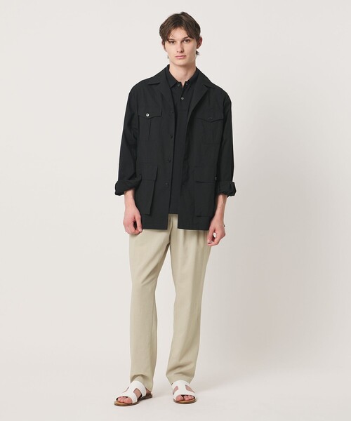 UNITED ARROWS(ユナイテッドアローズ)の「サマーポリエステル ナチュラルポプリン オールギャザー 1プリーツ イージーパンツ(その他パンツ・メンズ・ブラック/ダークグレー/ベージュ・S/L/M/XL)」の12枚目の写真