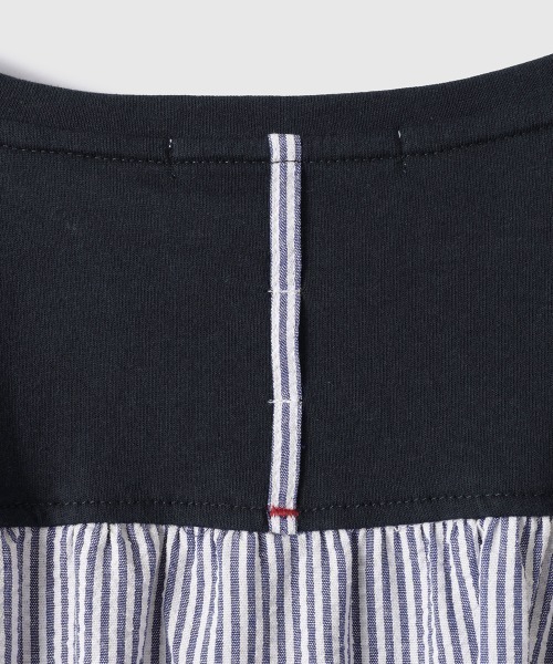 VICKY（ビッキー）の「ストライプ切替プルオーバー（Tシャツ/カットソー・レディース・オフホワイト/ネイビー・M）」の11枚目の写真