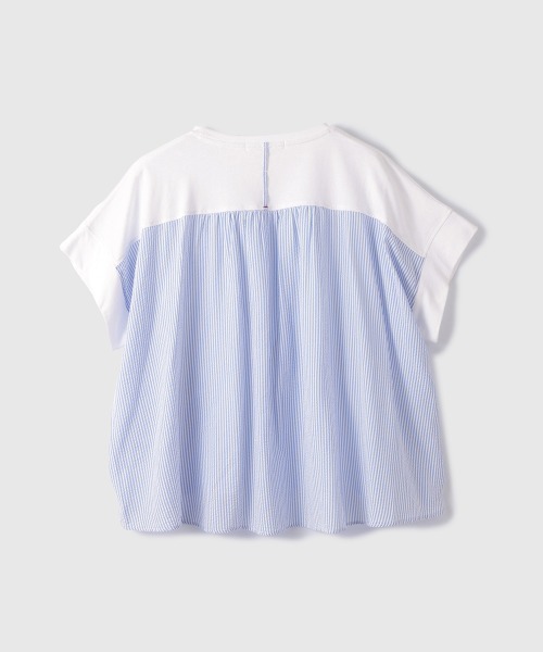 VICKY（ビッキー）の「ストライプ切替プルオーバー（Tシャツ/カットソー・レディース・オフホワイト/ネイビー・M）」の18枚目の写真