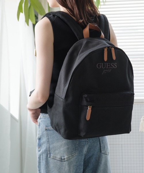Guess(ゲス)の「【GUESS】ゲス GUESS JEANS HAWLEY BACKPACK(バックパック/リュック・レディース・ブラック/ベージュ/ブルー系その他・FREE)」の1枚目の写真