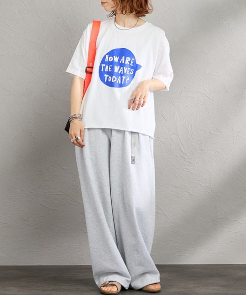 FUNG（ファング）の「[FUNG/ファング] WAVES SB カットオフ プリントTシャツ（Tシャツ/カットソー・レディース・ブラック/ホワイト・M）」の3枚目の写真