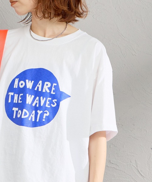FUNG（ファング）の「[FUNG/ファング] WAVES SB カットオフ プリントTシャツ（Tシャツ/カットソー・レディース・ブラック/ホワイト・M）」の11枚目の写真