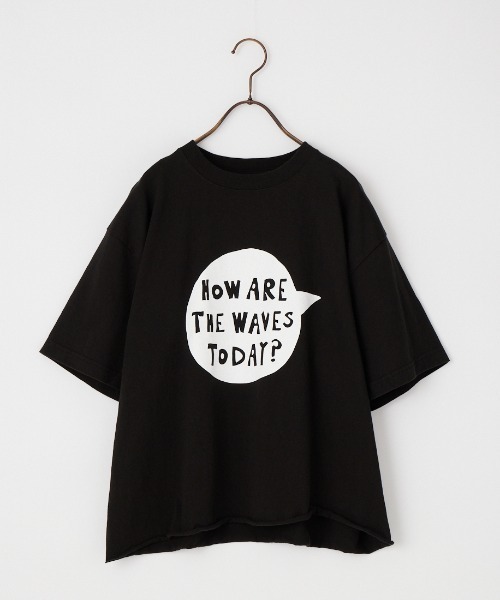 FUNG（ファング）の「[FUNG/ファング] WAVES SB カットオフ プリントTシャツ（Tシャツ/カットソー・レディース・ブラック/ホワイト・M）」の20枚目の写真