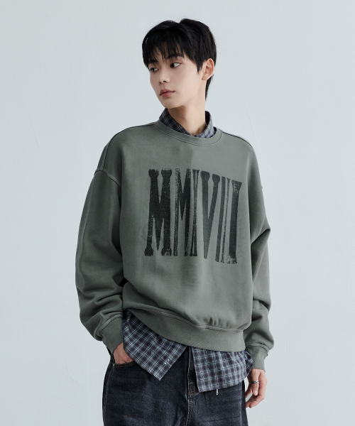 MAISON MINED（メゾンミネド）の「MMXVIII VINTAGE SWEATSHIRT DUSTY MINT（スウェット・メンズ・その他・MEDIUM/LARGE/SMALL）」の11枚目の写真