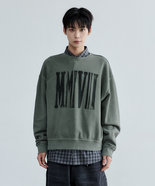 MAISON MINED（メゾンミネド）の「MMXVIII VINTAGE SWEATSHIRT DUSTY MINT（スウェット・メンズ・その他・MEDIUM/LARGE/SMALL）」の9枚目の写真