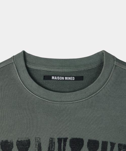 MAISON MINED（メゾンミネド）の「MMXVIII VINTAGE SWEATSHIRT DUSTY MINT（スウェット・メンズ・その他・MEDIUM/LARGE/SMALL）」の3枚目の写真