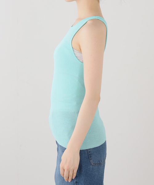 SAYAKADAVIS（サヤカディヴィス）の「SAYAKA DAVIS RIBTANK WCS53-SRC：タンクトップ（タンクトップ・レディース・レッド/ブルー・FREE）」の12枚目の写真