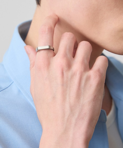 LUENNA(ルエナ)の「【LUENNA】Minimal Stainless Ring / ミニマルステンレスリング(サージカルステンレス304)(リング・メンズ・シルバー系1/シルバー系2・16号/18号)」の9枚目の写真