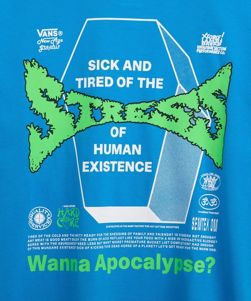 VANS(バンズ)の「ED DAVIS Tシャツ / ED DAVIS SS TEE Bright Azure VN000VTBFNM1(Tシャツ/カットソー・メンズ・ブルー・XX-LARGE/X-LARGE/LARGE/MEDIUM/SMALL)」の6枚目の写真