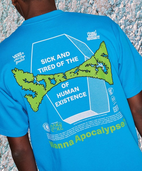 VANS(バンズ)の「ED DAVIS Tシャツ / ED DAVIS SS TEE Bright Azure VN000VTBFNM1(Tシャツ/カットソー・メンズ・ブルー・XX-LARGE/X-LARGE/LARGE/MEDIUM/SMALL)」の7枚目の写真