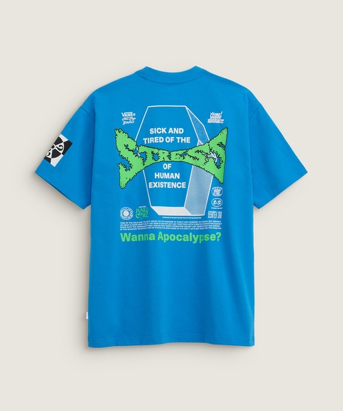 VANS(バンズ)の「ED DAVIS Tシャツ / ED DAVIS SS TEE Bright Azure VN000VTBFNM1(Tシャツ/カットソー・メンズ・ブルー・XX-LARGE/X-LARGE/LARGE/MEDIUM/SMALL)」の3枚目の写真
