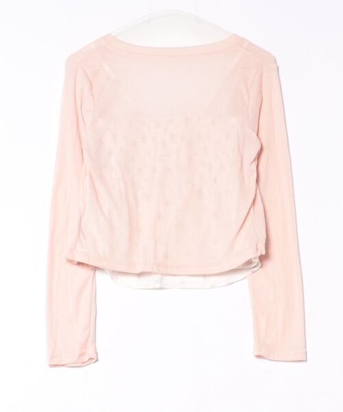STAY MOTION（ステイモーション）の「【WEB限定】花柄キャミアンサンブル［韓国ファッション/ガーリー］（Tシャツ/カットソー・レディース・アイボリー/オフホワイト/ピンク・F）」の11枚目の写真