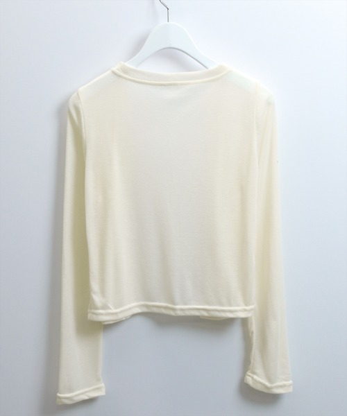 STAY MOTION（ステイモーション）の「【WEB限定】花柄キャミアンサンブル［韓国ファッション/ガーリー］（Tシャツ/カットソー・レディース・アイボリー/オフホワイト/ピンク・F）」の9枚目の写真
