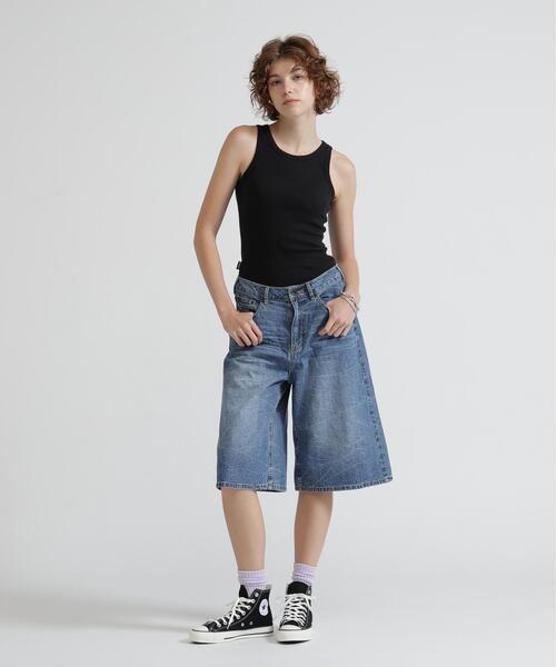 AVIREX（アヴィレックス）の「《DAILY/WOMAN》RIB TANK TOP（タンクトップ・レディース・ブラック/ホワイト・M/S）」の3枚目の写真