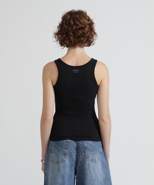 AVIREX（アヴィレックス）の「《DAILY/WOMAN》RIB TANK TOP（タンクトップ・レディース・ブラック/ホワイト・M/S）」の5枚目の写真