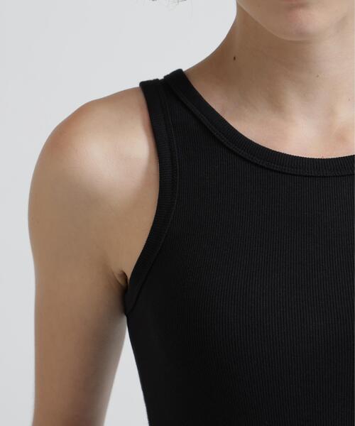 AVIREX（アヴィレックス）の「《DAILY/WOMAN》RIB TANK TOP（タンクトップ・レディース・ブラック/ホワイト・M/S）」の7枚目の写真