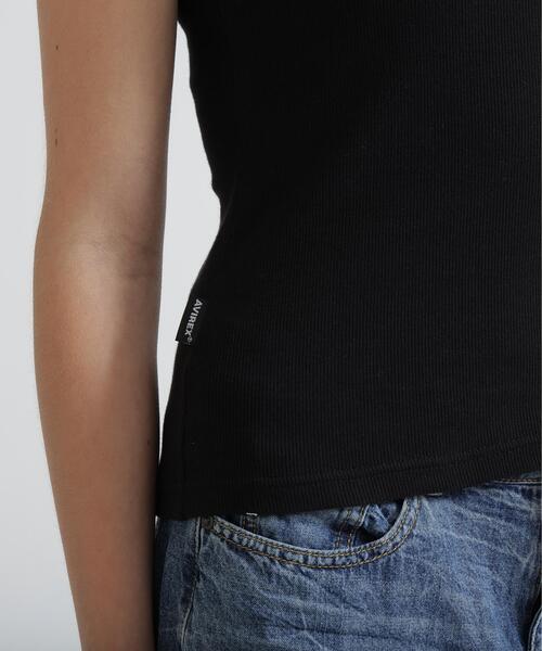 AVIREX（アヴィレックス）の「《DAILY/WOMAN》RIB TANK TOP（タンクトップ・レディース・ブラック/ホワイト・M/S）」の8枚目の写真