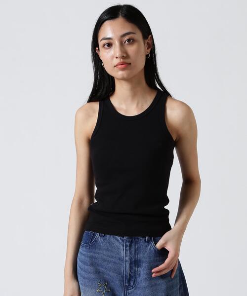 AVIREX（アヴィレックス）の「《DAILY/WOMAN》RIB TANK TOP（タンクトップ・レディース・ブラック/ホワイト・M/S）」の10枚目の写真
